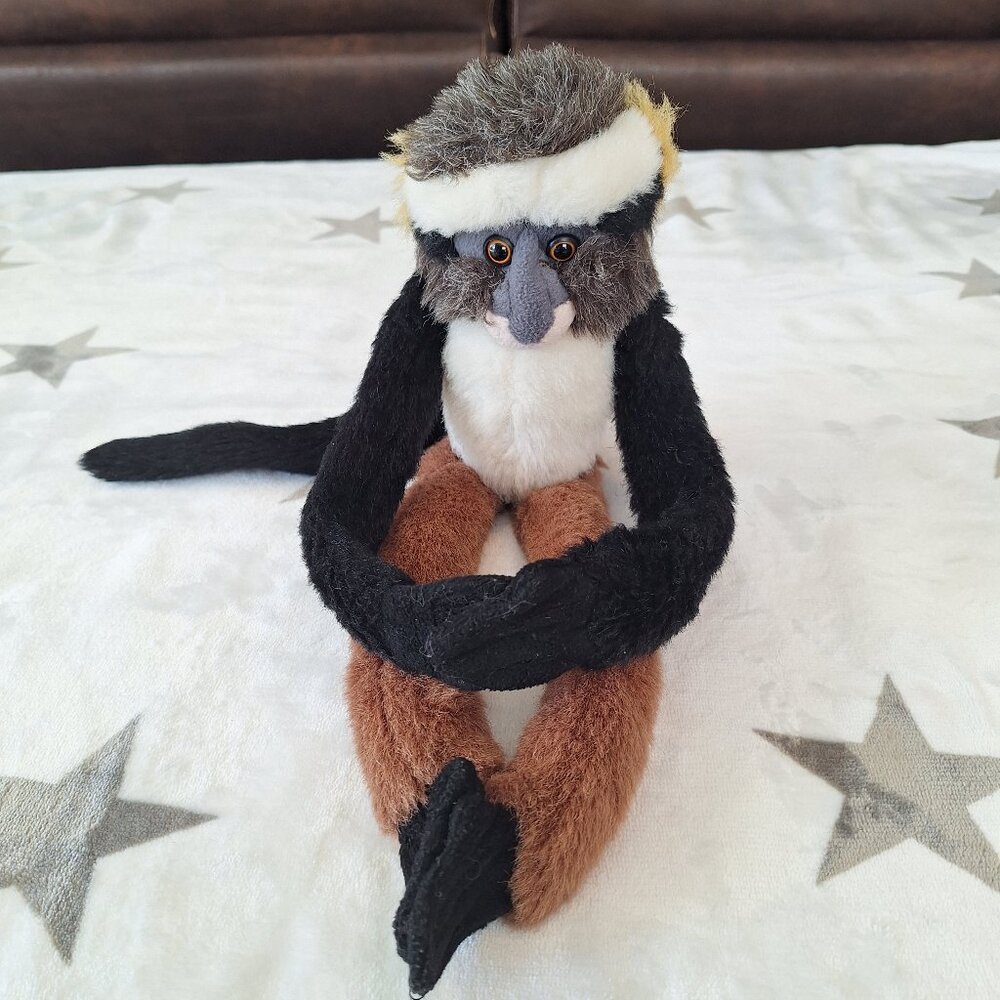 Vintage 1999 Wild Republic Tahoo the Wolfs Guenon Monkey 18" Hanging Plush